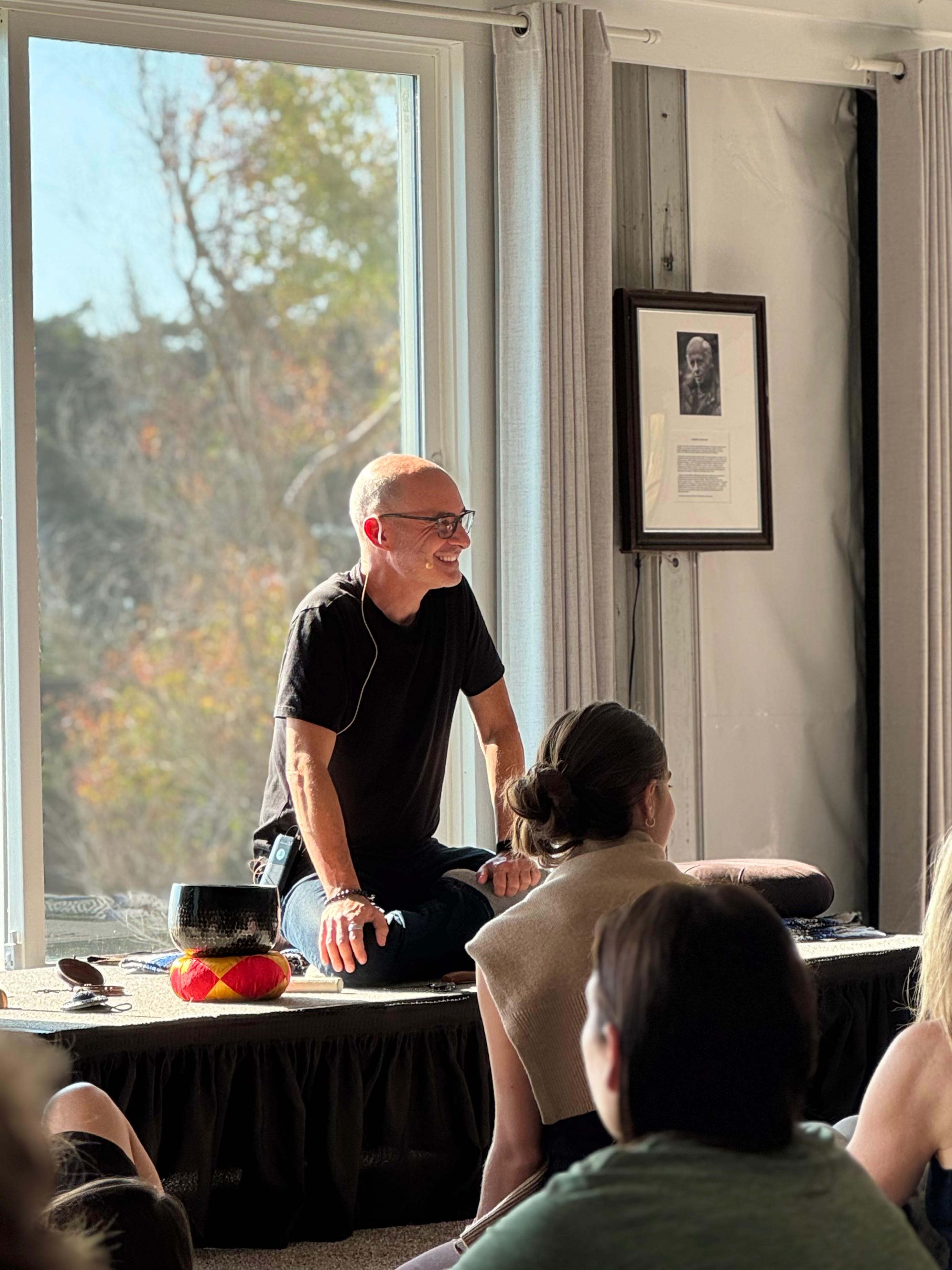 Dan Zigmond teaching meditation at Esalen Institute